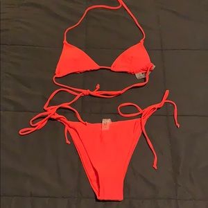 Small, tiny red bikini